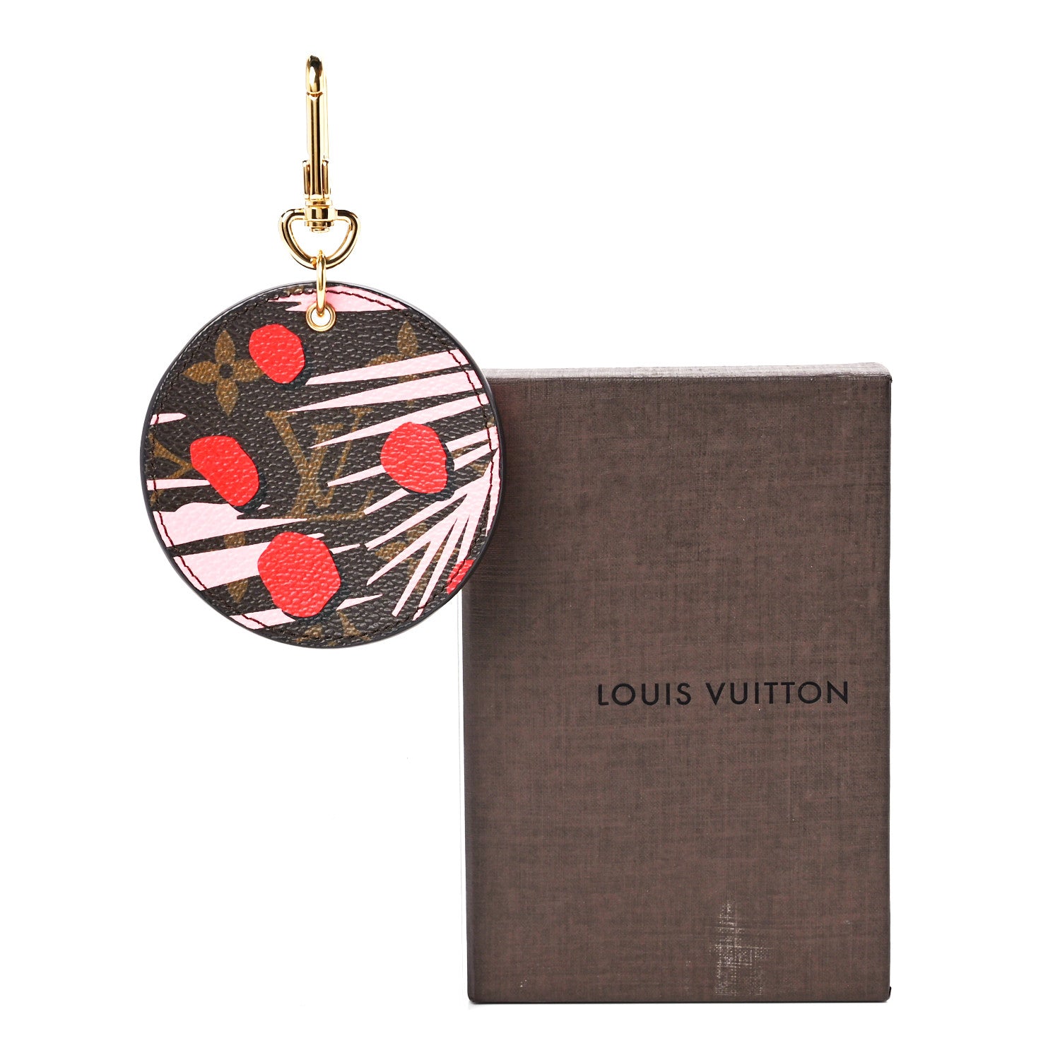 Louis Vuitton Monogram Jungle Dots Bag Charm Key Ring Sugar Pink Poppy 10 of 10