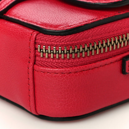 Christian Dior Goatskin Mini Saddle Shoulder Strap Pouch Red 9 of 9