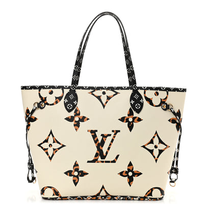 Louis Vuitton Monogram Giant Jungle Neverfull MM Ivory 1 of 10
