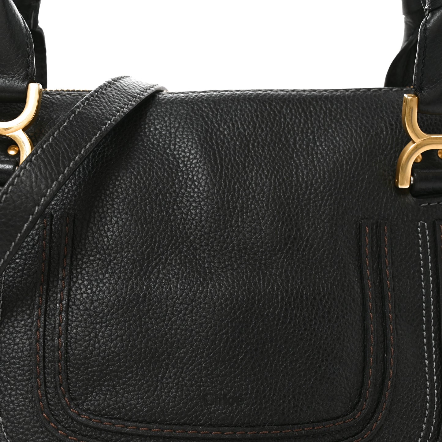 Calfskin Medium Marcie Satchel Black