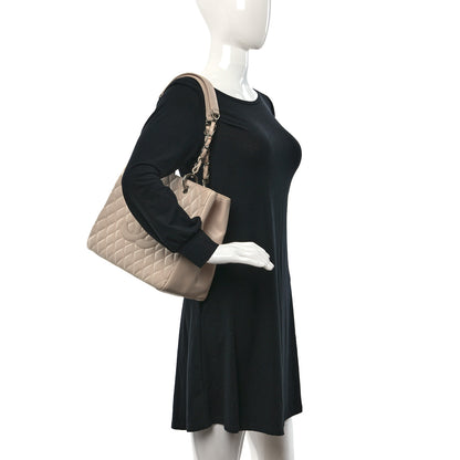 Chanel Caviar Quilted Grand Shopping Tote GST Beige 2 of 10