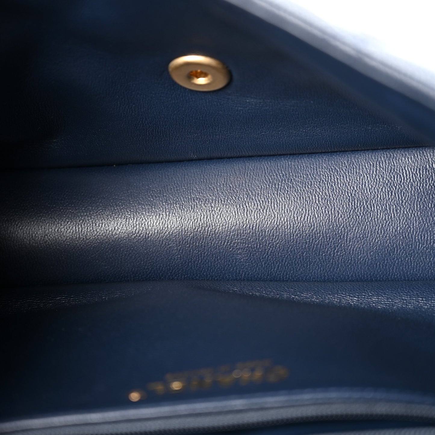 Caviar Quilted Medium Sweet Classic Flap Navy Blue