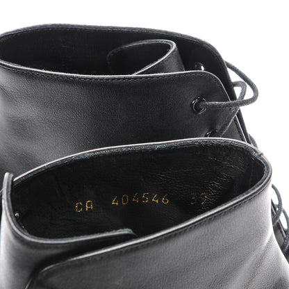 Saint Laurent Smooth Calfskin Babies 90 Ankle Boots 39 Black 7 of 7