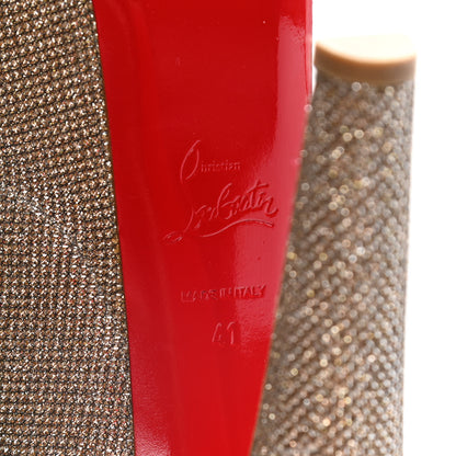 Christian Louboutin Glitter Fabric Altareva 160 Pumps 41 Gold 9 of 15