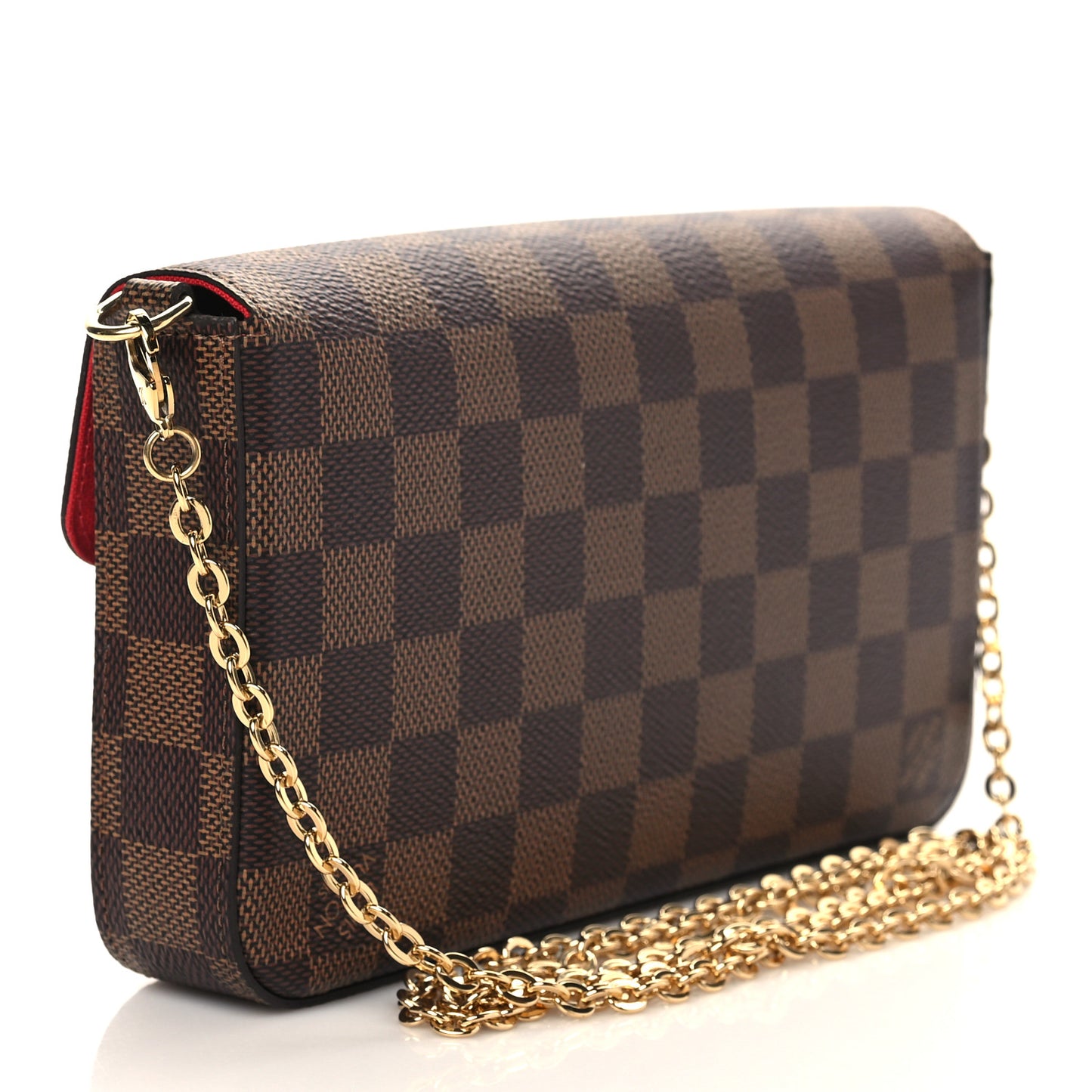 Damier Ebene Pochette Felicie Chain Wallet