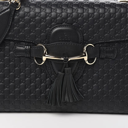 Gucci Microguccissima Medium Emily Chain Shoulder Bag Black 9 of 9