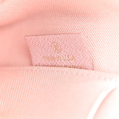 Louis Vuitton Damier Azur Pochette Felicie Chain Wallet Rose Ballerine 7 of 18