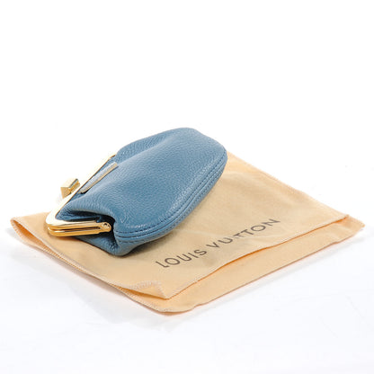 Louis Vuitton Suhali Porte-Monnaie Coin Purse Blue Blue 4 of 6