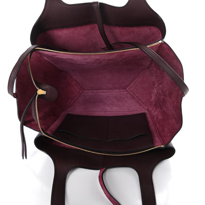 Celine Baby Grained Calfskin Small Tri-Fold Bag Burgundy 5 of 9