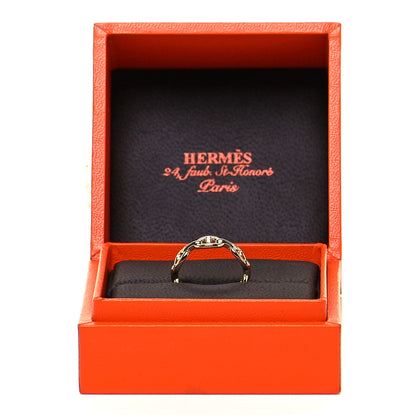 Hermes 18K Rose Gold PM Chaine D'Ancre Enchainee Ring 52 6 6 of 6