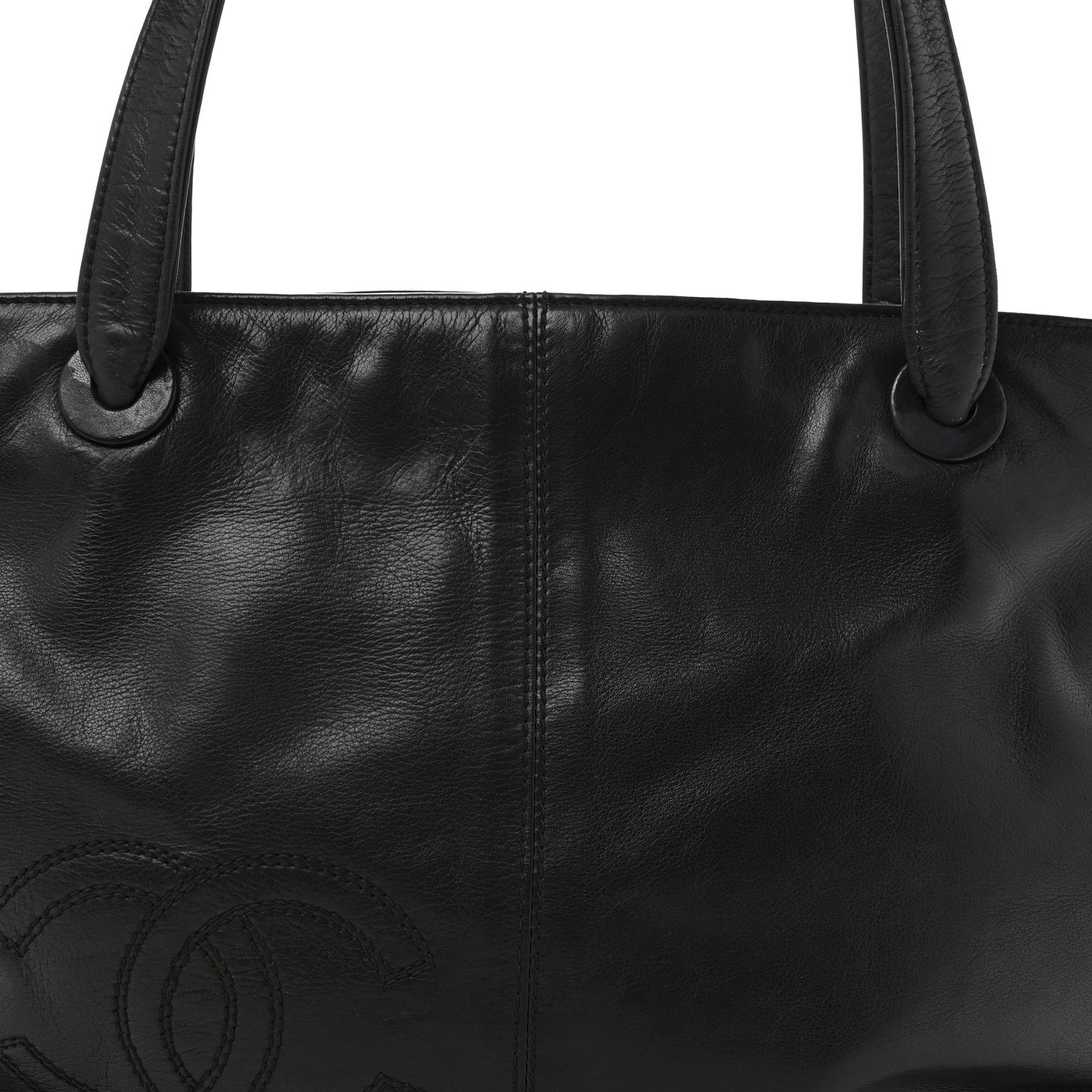 Lambskin CC Shoulder Bag Black