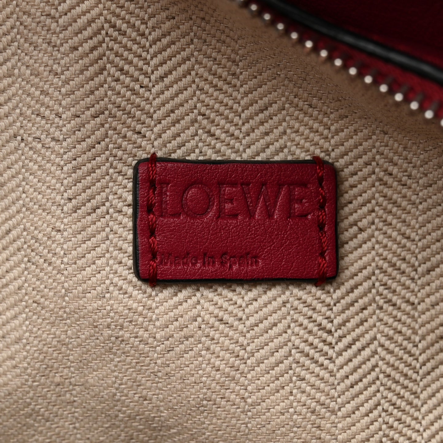 Calfskin Mini Puzzle Bag Raspberry