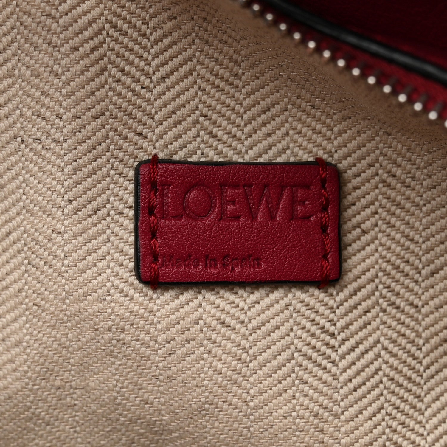 Loewe Calfskin Mini Puzzle Bag Raspberry 6 of 11