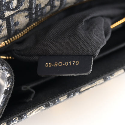 Christian Dior Oblique 30 Montaigne Flap Bag Blue 7 of 11