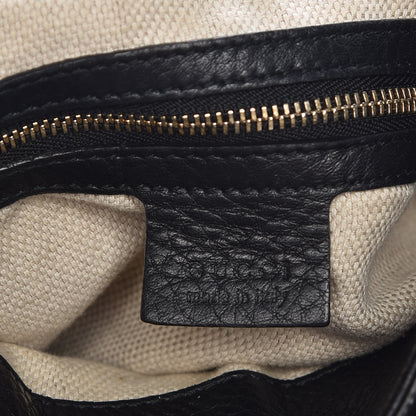 Gucci Pebbled Calfskin Medium Soho Chain Shoulder Bag Black 6 of 12