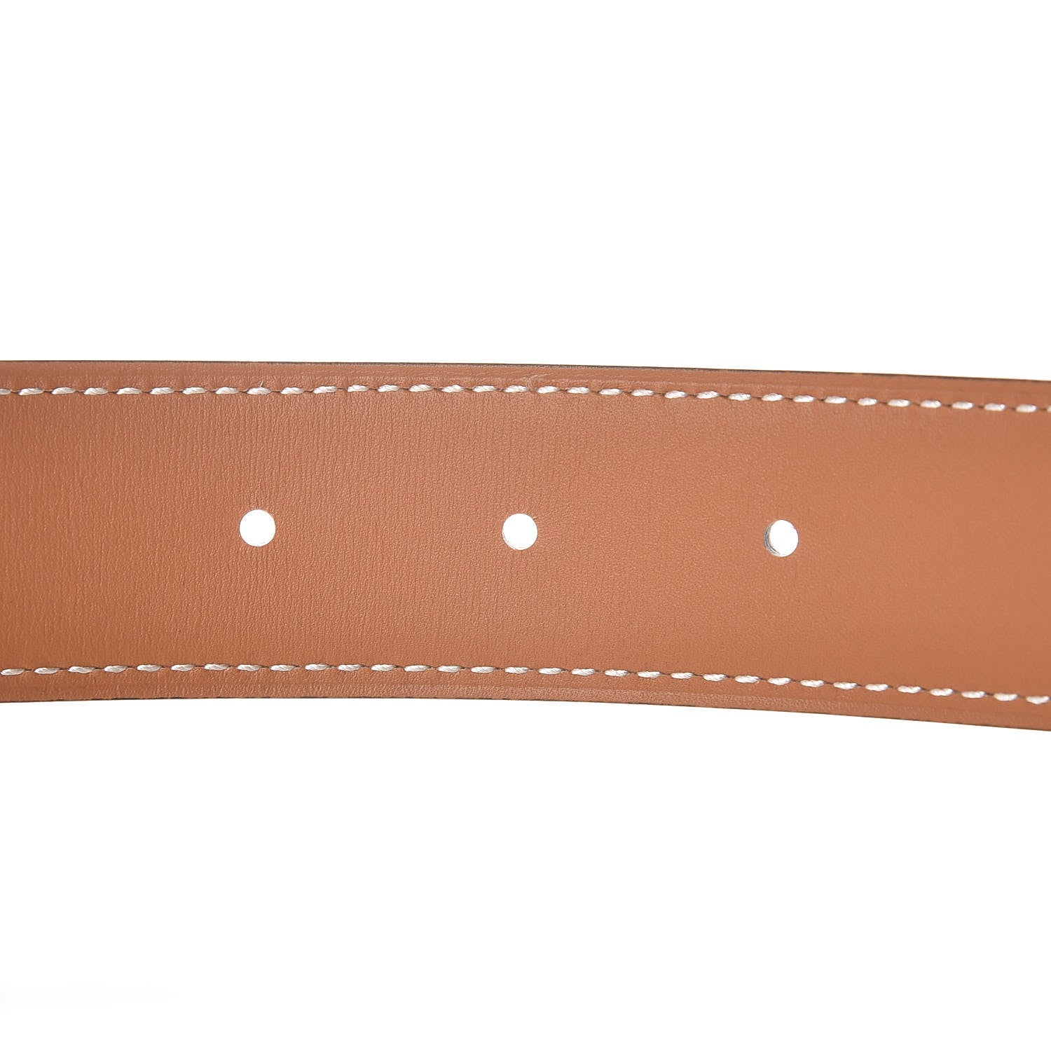 Hermes Epsom Swift 32mm Collier De Chien CDC Belt 95 Blanc Naturelle 6 of 8