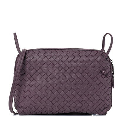 Bottega Veneta Nappa Intrecciato Pillow Crossbody Messenger Dark Purple 2 of 13