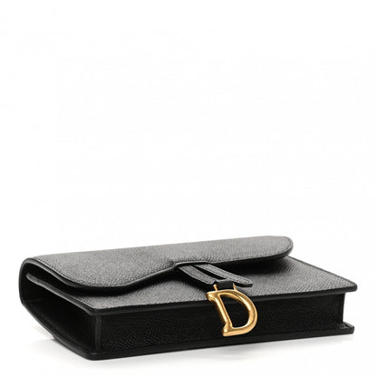 Christian Dior Grained Calfskin Saddle Belt Bag Black 4 of 10