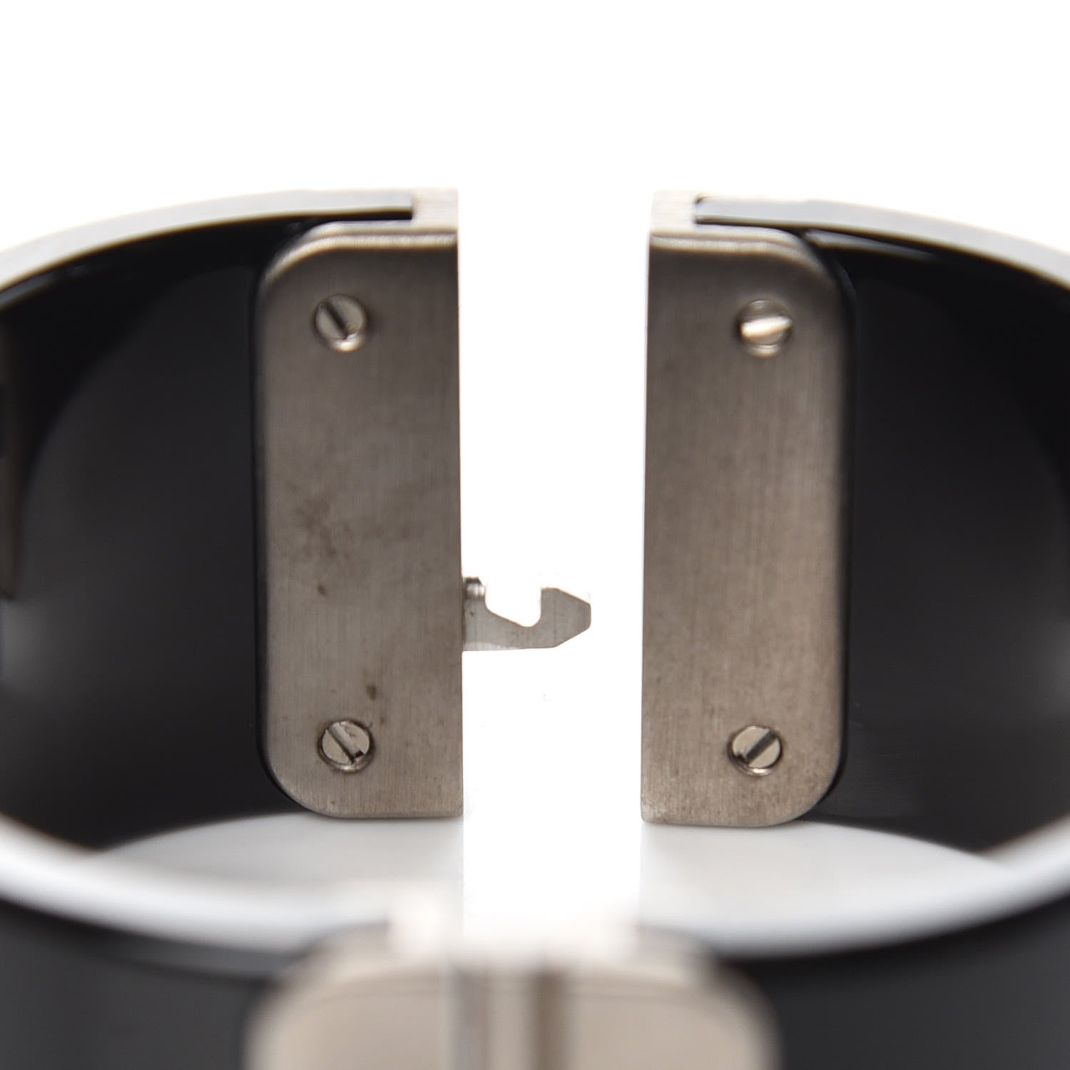 Chanel Resin Crystal CC Cuff Black 4 of 6