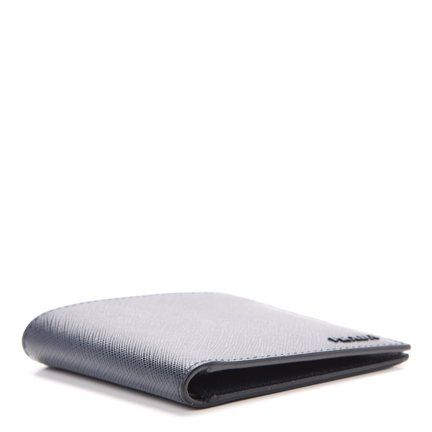 Prada Saffiano Bi-Fold Wallet Baltico 3 of 7