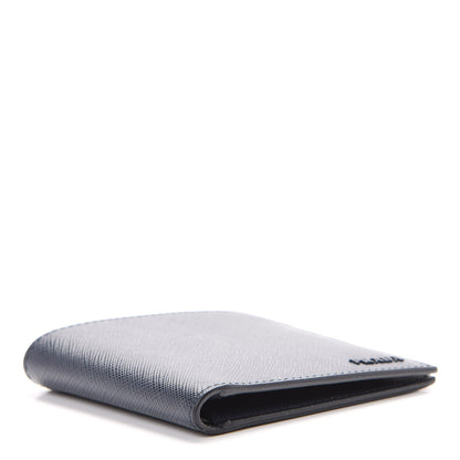 Prada Saffiano Bi-Fold Wallet Baltico 3 of 7