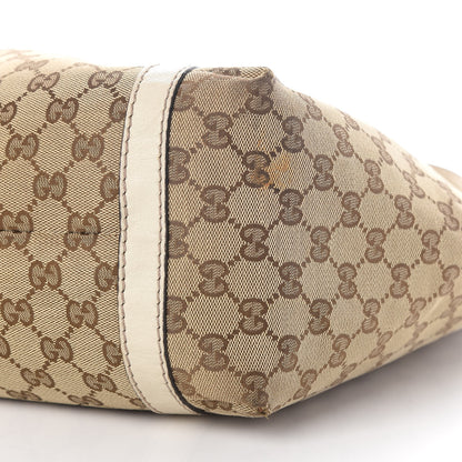 Gucci Monogram Medium New Ladies Web Tote Off White 8 of 11