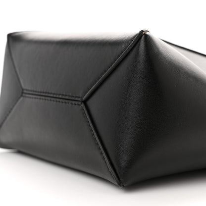 Loewe Shiny Calfskin Mini Puzzle Fold Tote Black 10 of 10