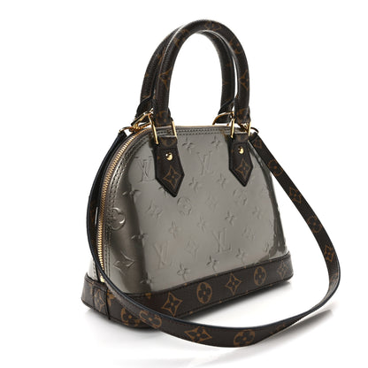 Louis Vuitton LOUIS VUITTON Vernis Monogram Alma BB Taupe Metallise 3 of 8