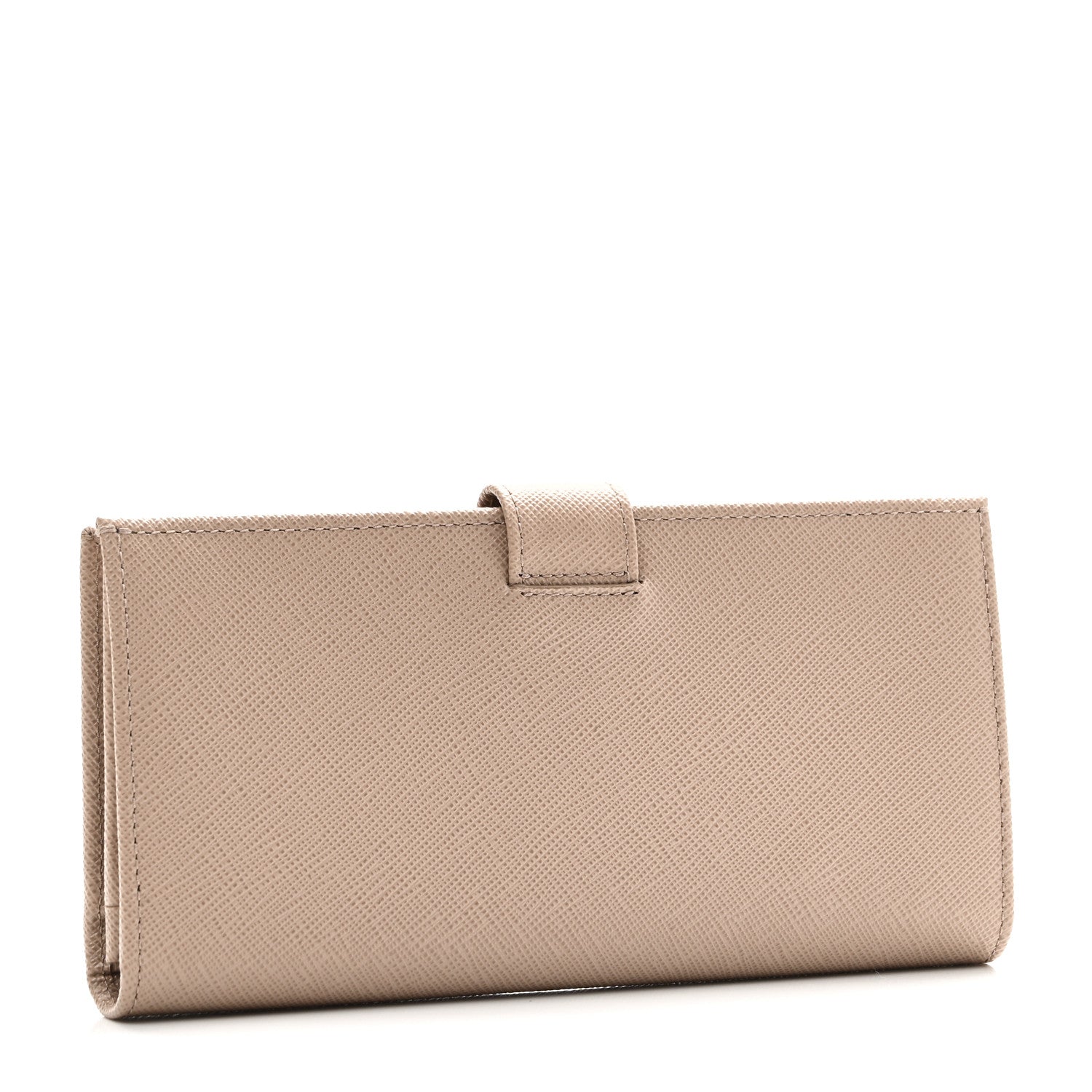 Prada Saffiano Metal Large Wallet Powder Pink 3 of 8