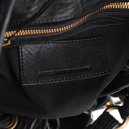 Alexander Wang Pebbled Lambskin Diego Bucket Black Antique Brass Hardware 6 of 8