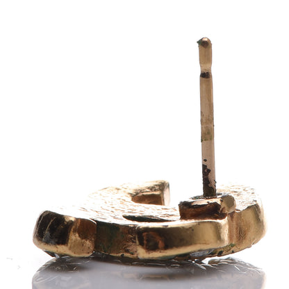 Chanel Crystal Mini CC Earrings Gold 7 of 9
