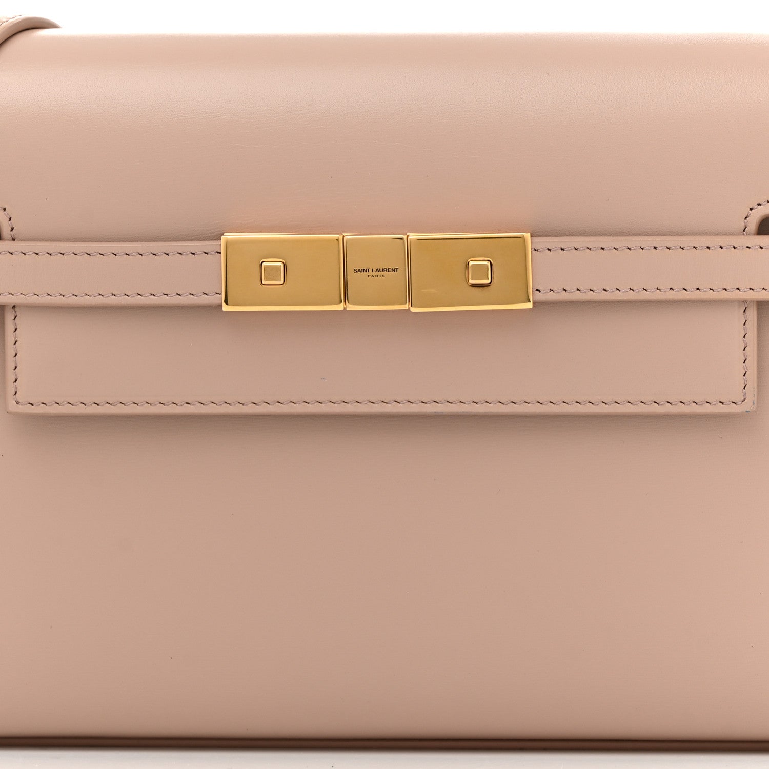 Saint Laurent Smooth Calfskin Small Manhattan Shoulder Bag Rosy Sand 8 of 11