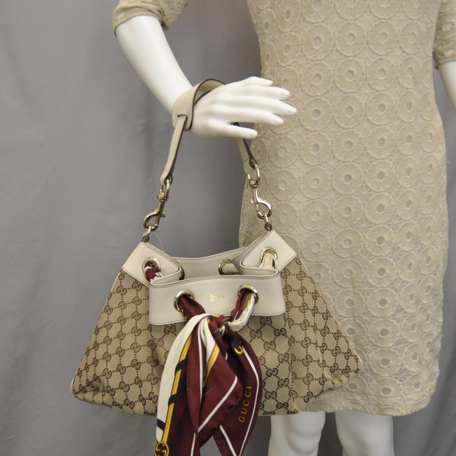 Gucci Monogram Positano Hobo 2 of 7