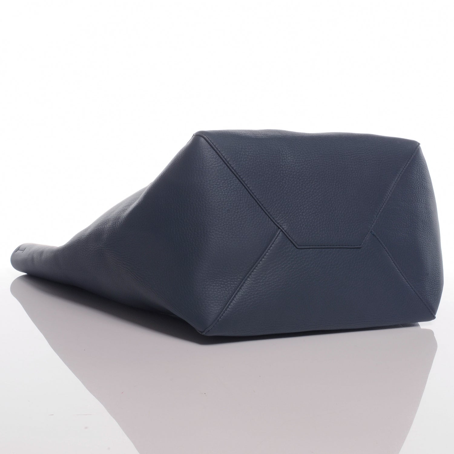 Celine Grained Calfskin Medium Horizontal Cabas Phantom Slate 5 of 8