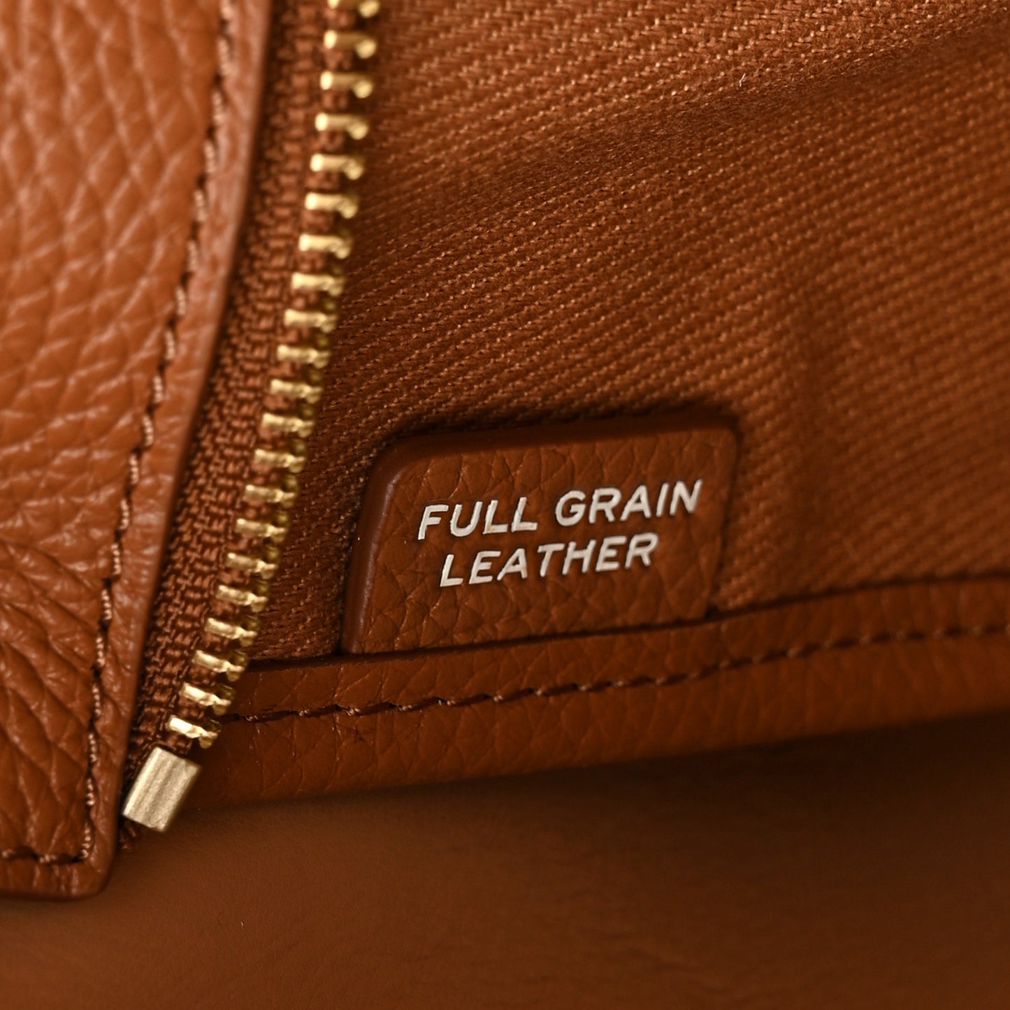 Grained Calfskin Small The Tote Bag Argan Oil