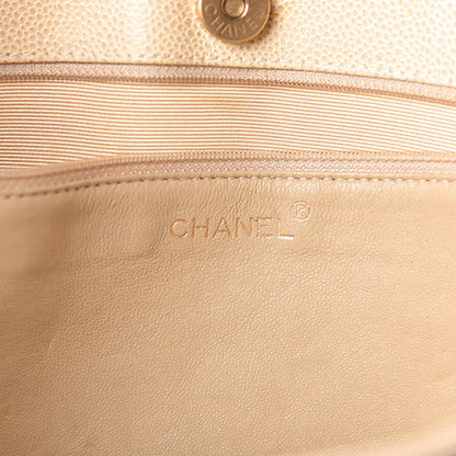 Chanel Caviar Quilted Bekko Shopper Tote Beige 6 of 15