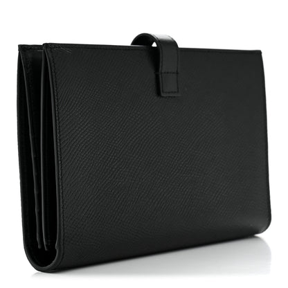 Celine Grained Calfskin Large Multifunction Strap Wallet Black 3 of 7