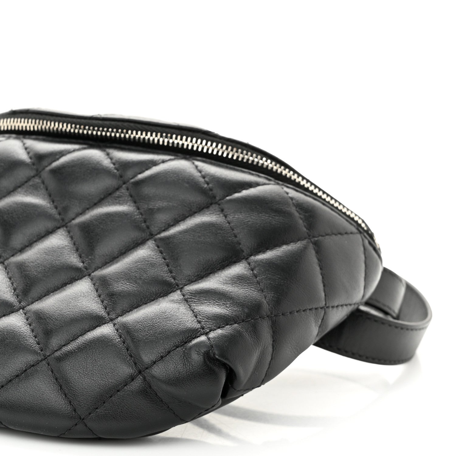 Chanel Calfskin Quilted Waist Belt Bag Black 10 of 13