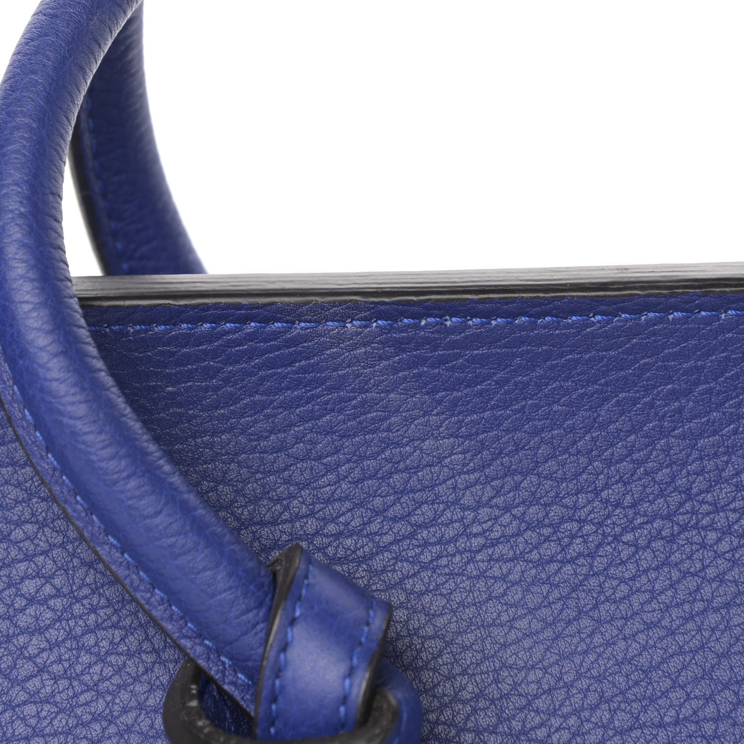 Celine Crisped Calfskin Mini Tie Knot Tote Indigo 12 of 16