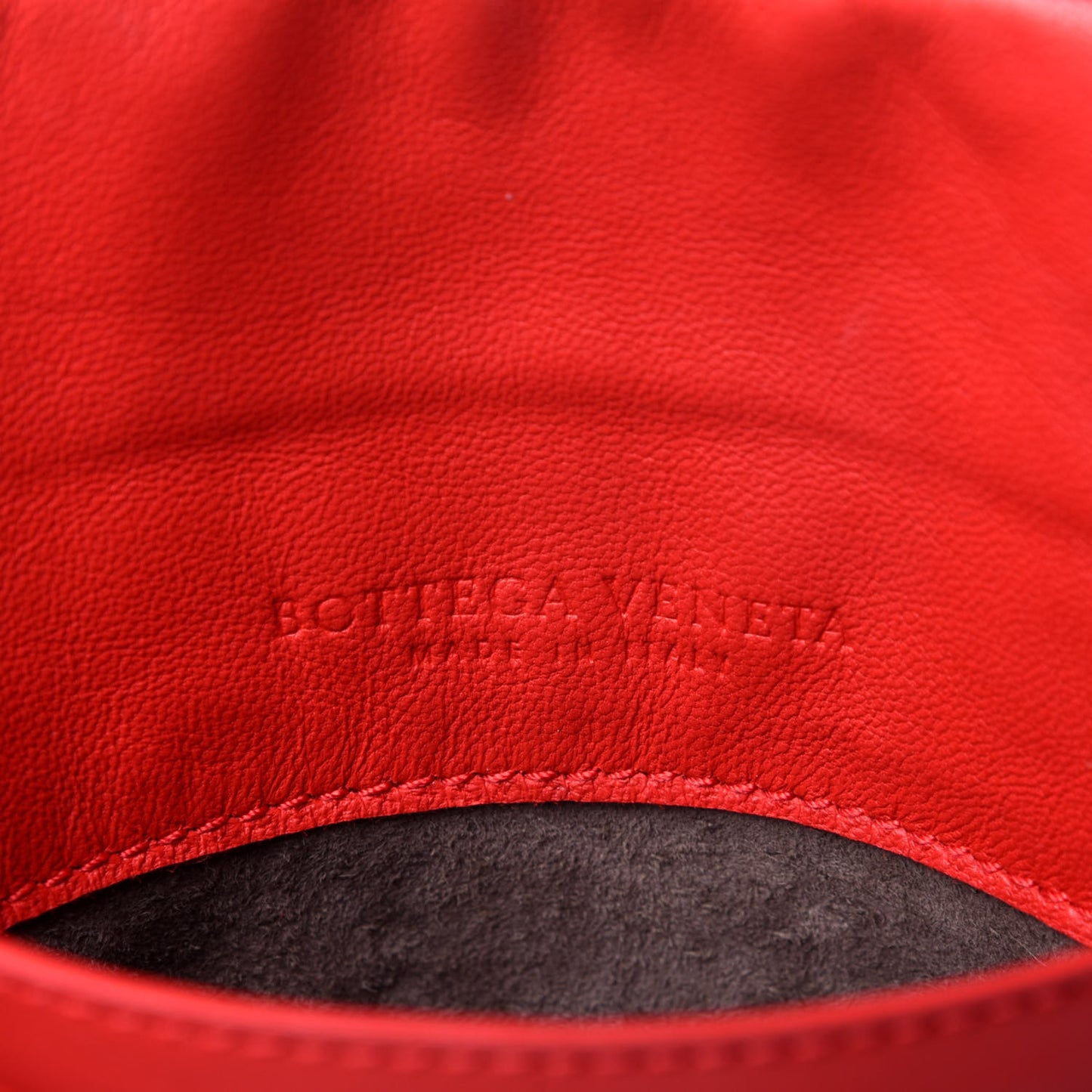 Nappa Intrecciato Mini Messenger Bag Red