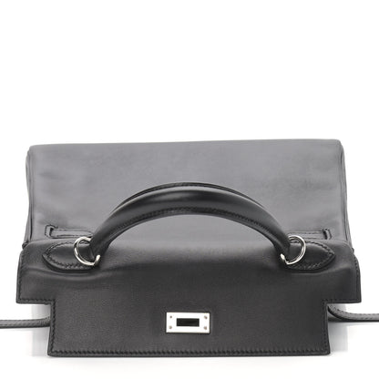 Hermes Swift Kelly Retourne 25 Black 16 of 35