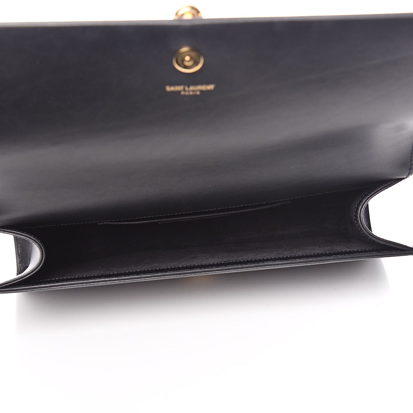 Calfskin Classic Monogram Tassel Clutch Black