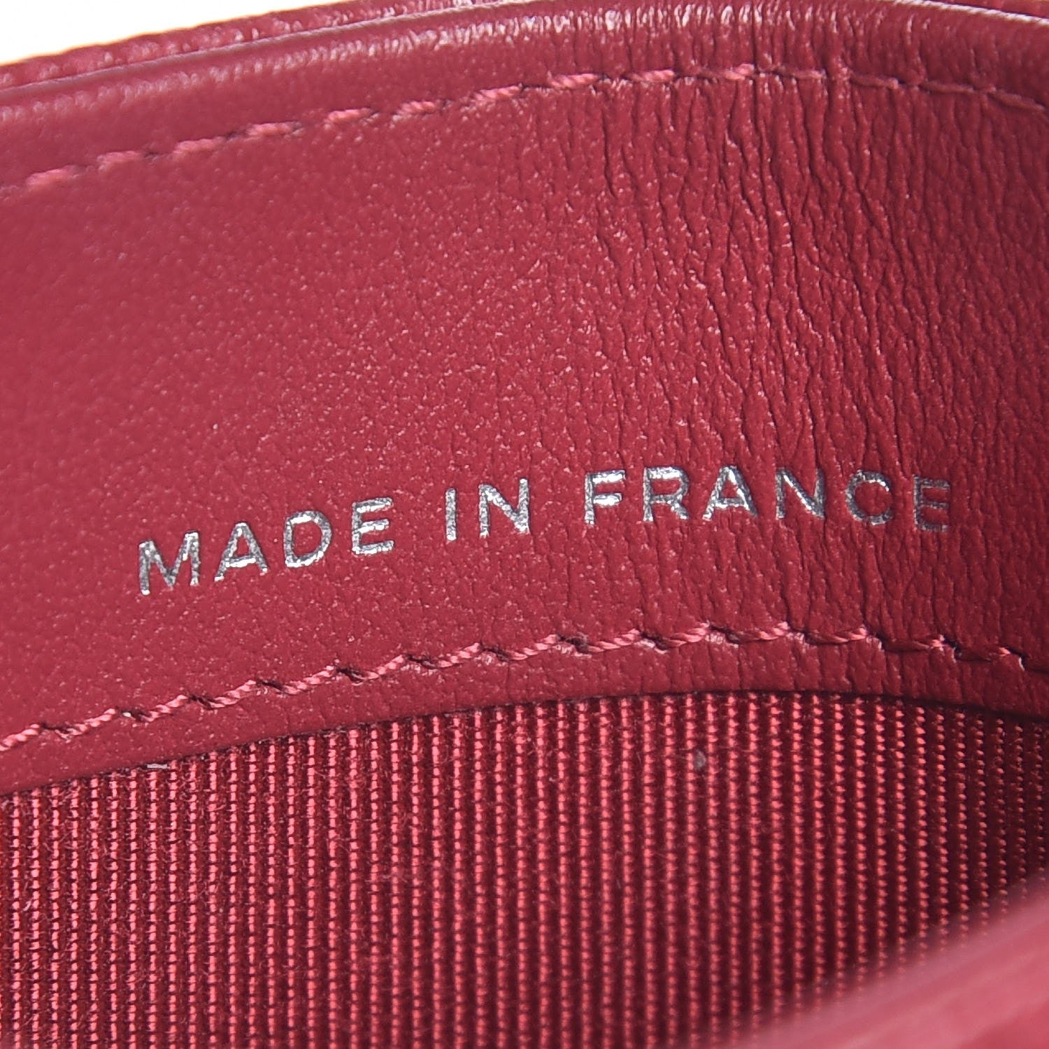 Chanel Caviar Quilted Card Holder Red 7 of 9
