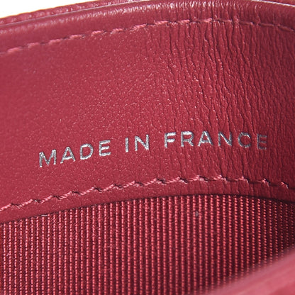 Chanel Caviar Quilted Card Holder Red 7 of 9