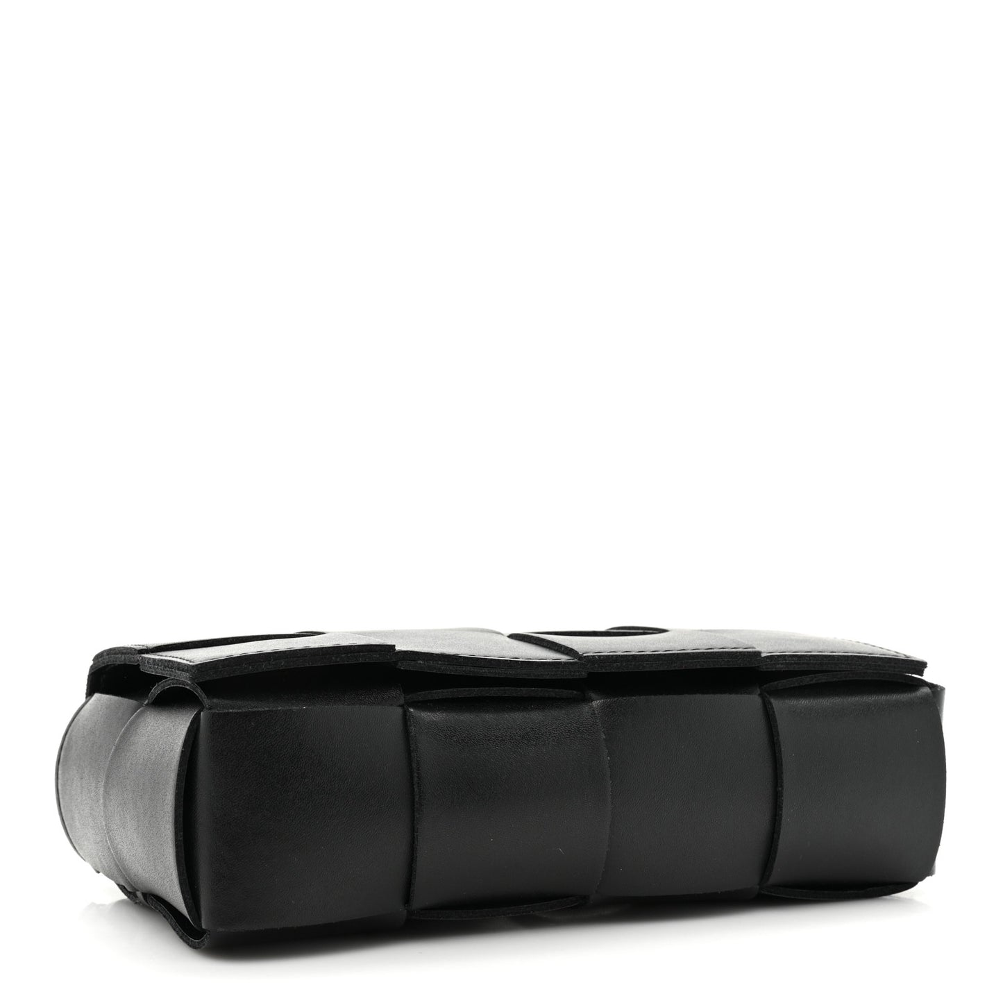 Nappa Maxi Intreccio The Belt Cassette Bag Black