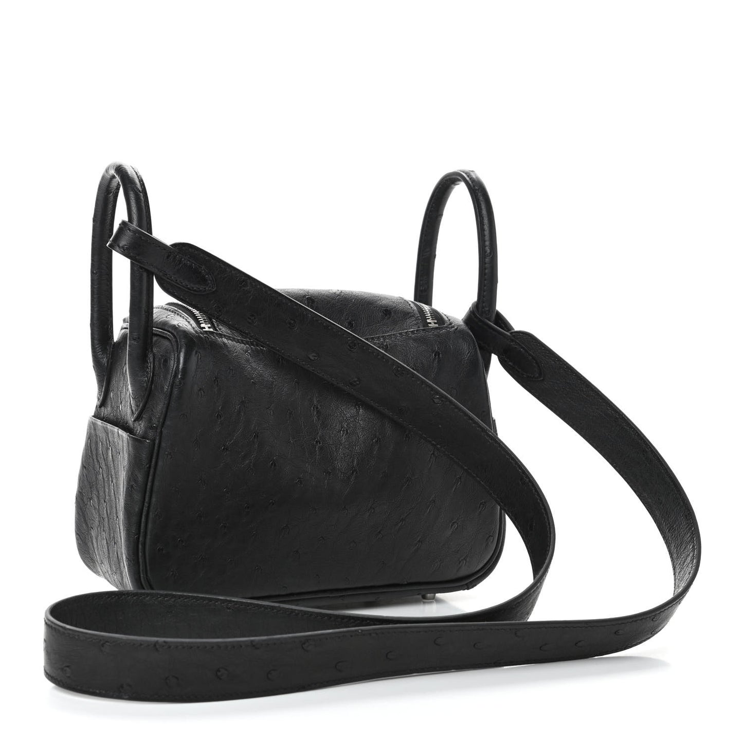 Ostrich Mini Lindy 20 Black
