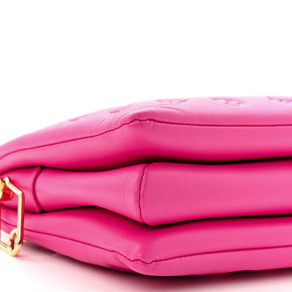 Louis Vuitton Lambskin Embossed Monogram Coussin PM Rose Miami 9 of 10