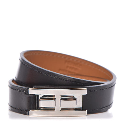 Hermes Box Drag Double Tour Bracelet Black 1 of 6