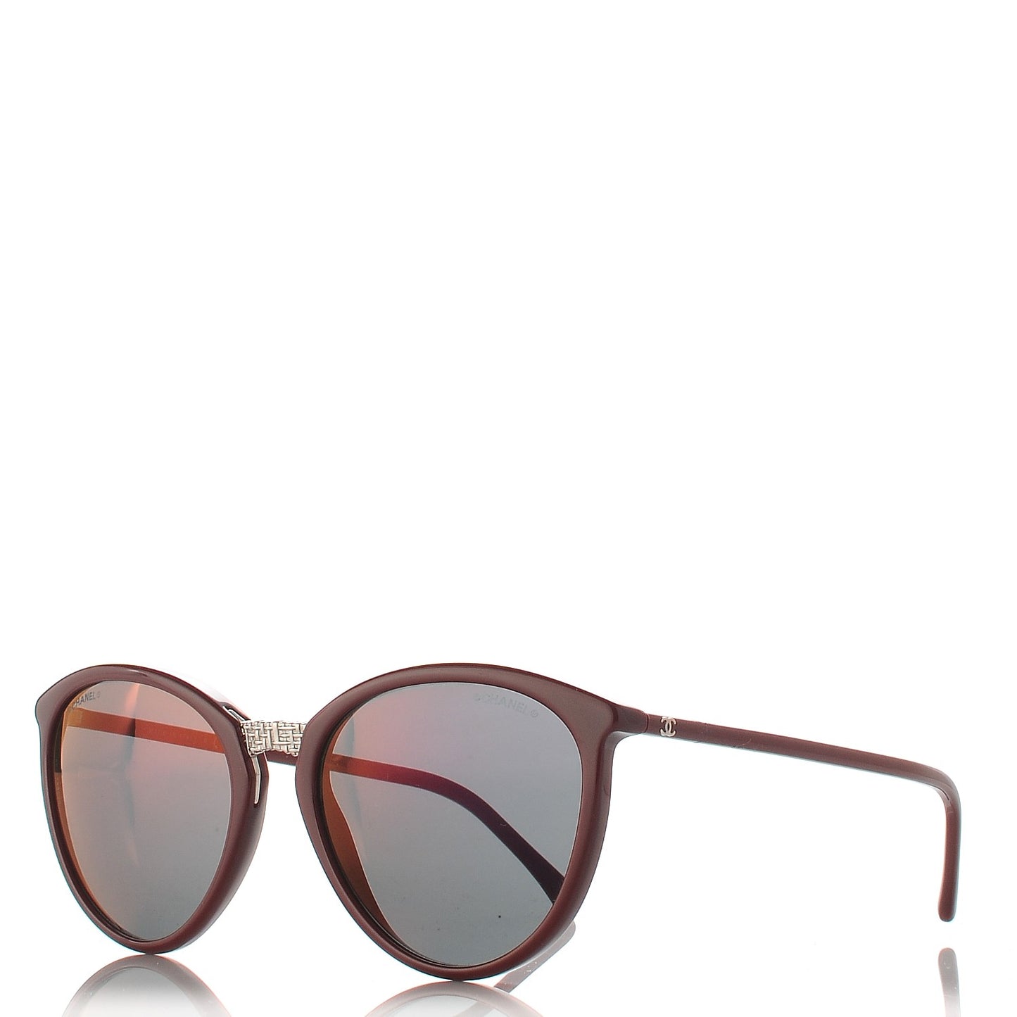 Acetate Butterfly Winter Sunglasses 5382 Dark Red