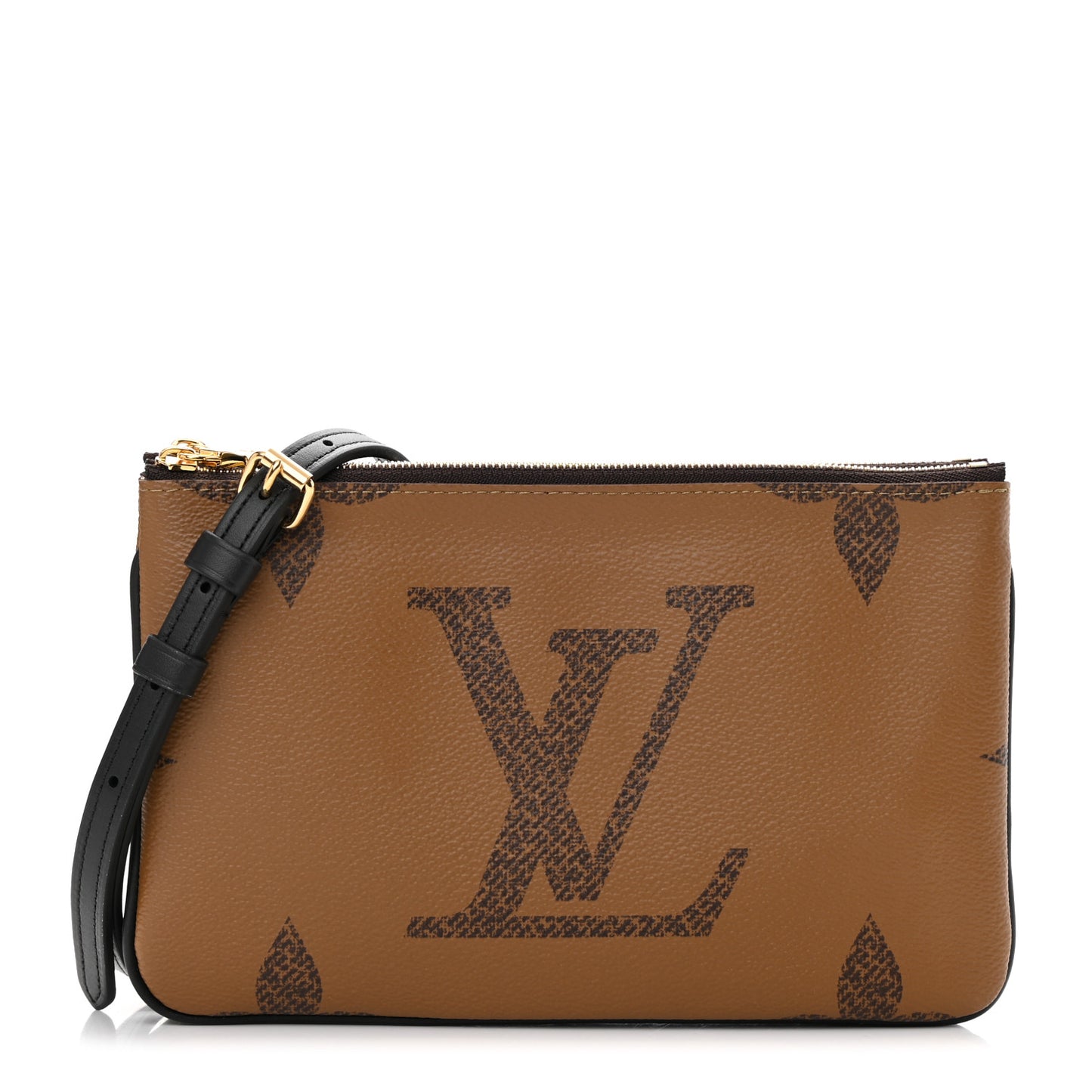 Reverse Monogram Giant Double Zip Pochette